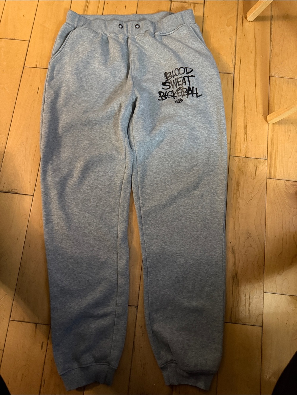 Blood Sweat Basketball Grey Mens Sweatpants
